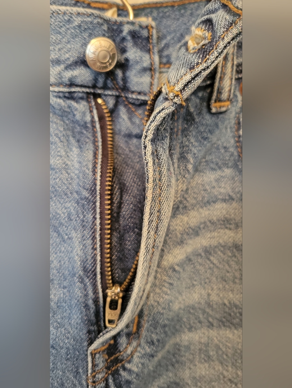 Madewell Perfect Vintage Wide-Leg Jeans Size 27 High Rise Medium Wash Denim - Picture 3 of 7